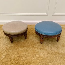 A Pair Of Antique Foot Stools