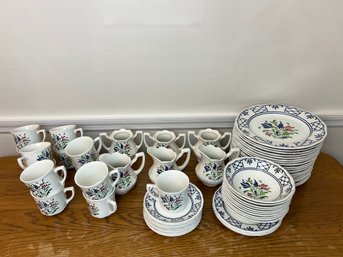 Johnson Brothers Made In England Huge Lot Of Provincial Pattern Ironstone Dinnerware