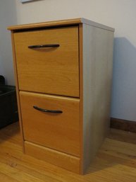 2 Drawer Wooden Filing Cabinet