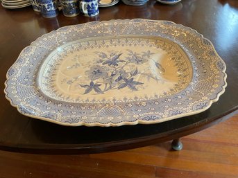 Large Vintage Blue Willow Plater.