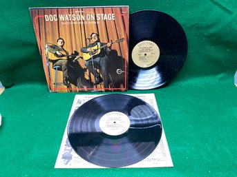 Doc Watson On Stage Featuring Merle Watson On 1970 Vanguard Records. Double LP Record.