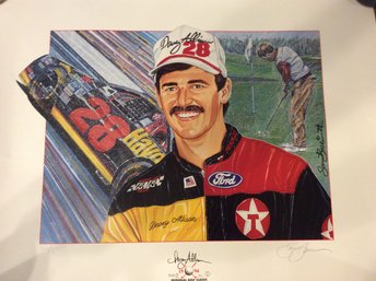 1994 Memorial Golf Classic Davey Allison 24'x20' Poster Hand Numbered/Signed 162/500 - K (LOCAL PICK-UP ONLY)