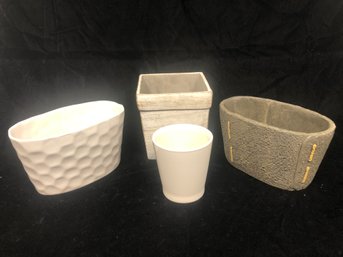 Collection Of Ceramic Art Nursery Pots