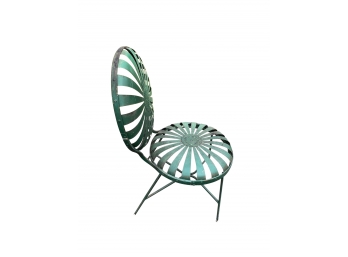 Green Art Deco Francois Carre Sun Burst Garden Chair