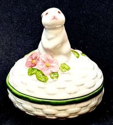 Vintage Avon Bunny Trinket Box