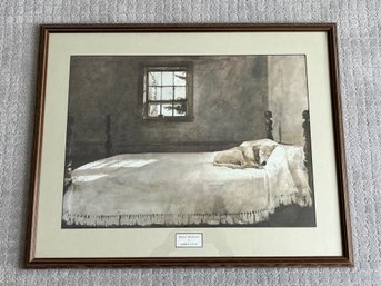 Andrew Wyeth ' Master Bedroom' Print In Wooden Frame