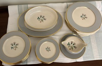 Vintage Flintridge China Dinner Set Made In California, San Marino Pattern