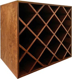 A Custom Wood Wine Rack, Or Letter Organizer - Velvet Clad Sides To Slide On Desk Or Console