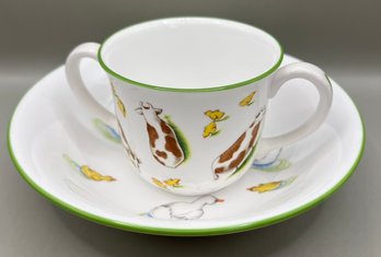 Cute Childs Tiffany Cup And Saucer Set