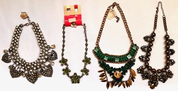 4 New Necklaces, 3 With Tags By Cinderella Club, Gramercy Project & More