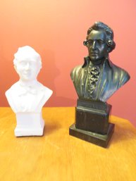 Mozart And Mendelssohn Small Busts