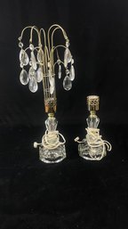 Pair Of Glass Based Table Lamps