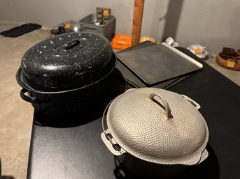 Roasting Pan, Griswald Dutch Oven And More