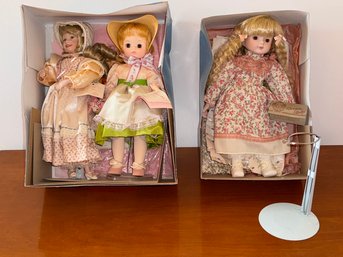 Three Collector's Bisque Porcelain Dolls By Madame Alexander, Dream Dolls And Knowles