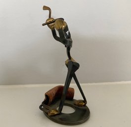 Miniature Signed Mixed Metals Sculpture Curtis Jere?