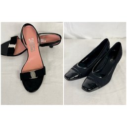 Women's Shoe Duo - Salvatore Ferragamo 9.5B Sandal, Vanelli Pump Size 9
