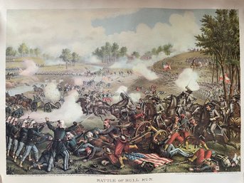 Vintage Poster Of THE BATTLE OF BULL RUN