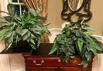 Pair Of Faux Greenery Plants