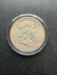 1960-D Benjamin Franklin Silver Half Dollar