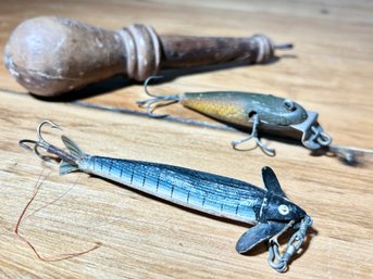 Rare Vintage William Brown's Blue Phanton Minnow Lure & More