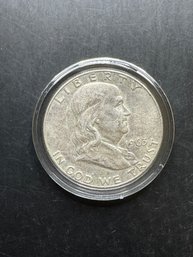 1963-D Benjamin Franklin Silver Half Dollar