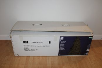 9ft Elegant Natural Fir Led Pre Lit Tree W/timer In Box