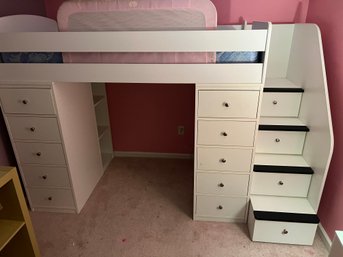 Beautiful Loft Bed With Steps