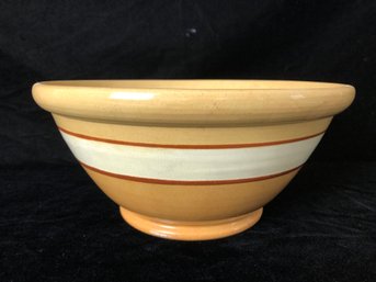 Large Antique Yellow Ware Mixing Bowl