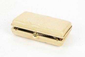 Gorgeous SISO Italian Snakeskin Leather Crossbody Clutch