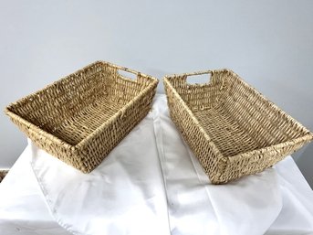 Set Of 2 Wicker Baskets