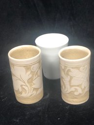 Set Of Small Ceramic Glasses