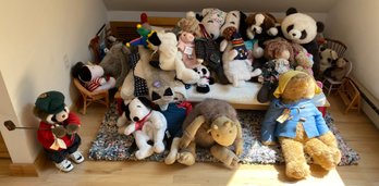 Large Lot Of Stuffed Animals