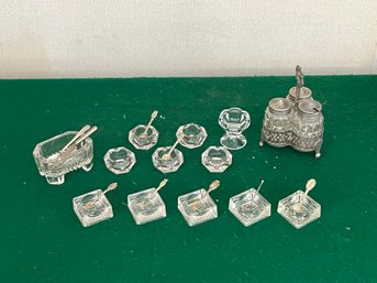 Open Salt Collection With Salt And Pepper Holder