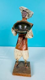 Mexican Folk Art Handmade Paper Mache Sculpture Of Man