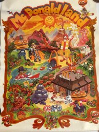 McDonaldland Early '70's Poster 18' X 25'