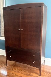 Contemporary Armoire With Two Drawers