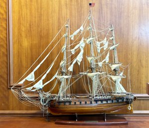 A Vintage Model Of The USS Constitution