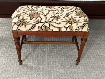 Vintage Upcycled Upholstered Wooden Bench