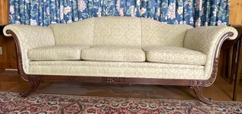 1930s Chippendale Victorian-Style Sofa