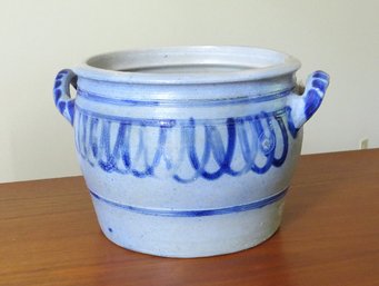 A Westerwald 2 Handled Stoneware Pot - Germany