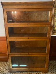 Oak Barrister Style Bookcase