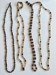 4 Magnetic Long Beaded Necklaces