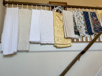 Collection Of Nine Tablecloths Linens B