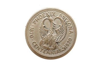 1970 Phoenix, Arizona Centennial Medal .999 Pure Silver - 29 Grams