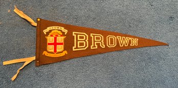 Vintage Brown University College Pennant