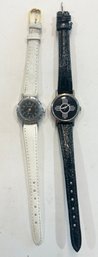 Lot Of 2 Genuine Leather Watches