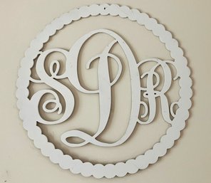 A Large Cutout SDR Monogram