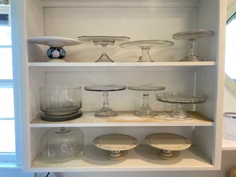 Collection Of Cake Plates And More.