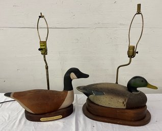 Two Full Size Duck Lamps