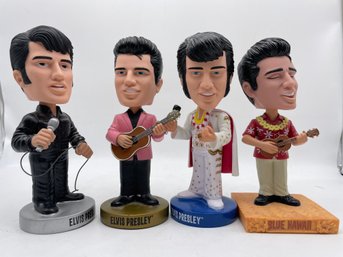Four Elvis Presley Bobble Heads By Funko.
